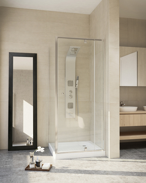 Zuhanykabin ajtó állítható szélesség 76-90 cm között 185 cm magas